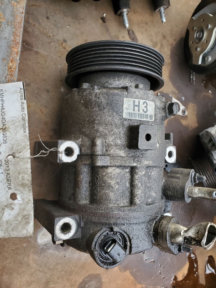 2013 HYUNDAI AZERA 6cyl Gasoline 3.3 AC COMPRESSOR - 409660