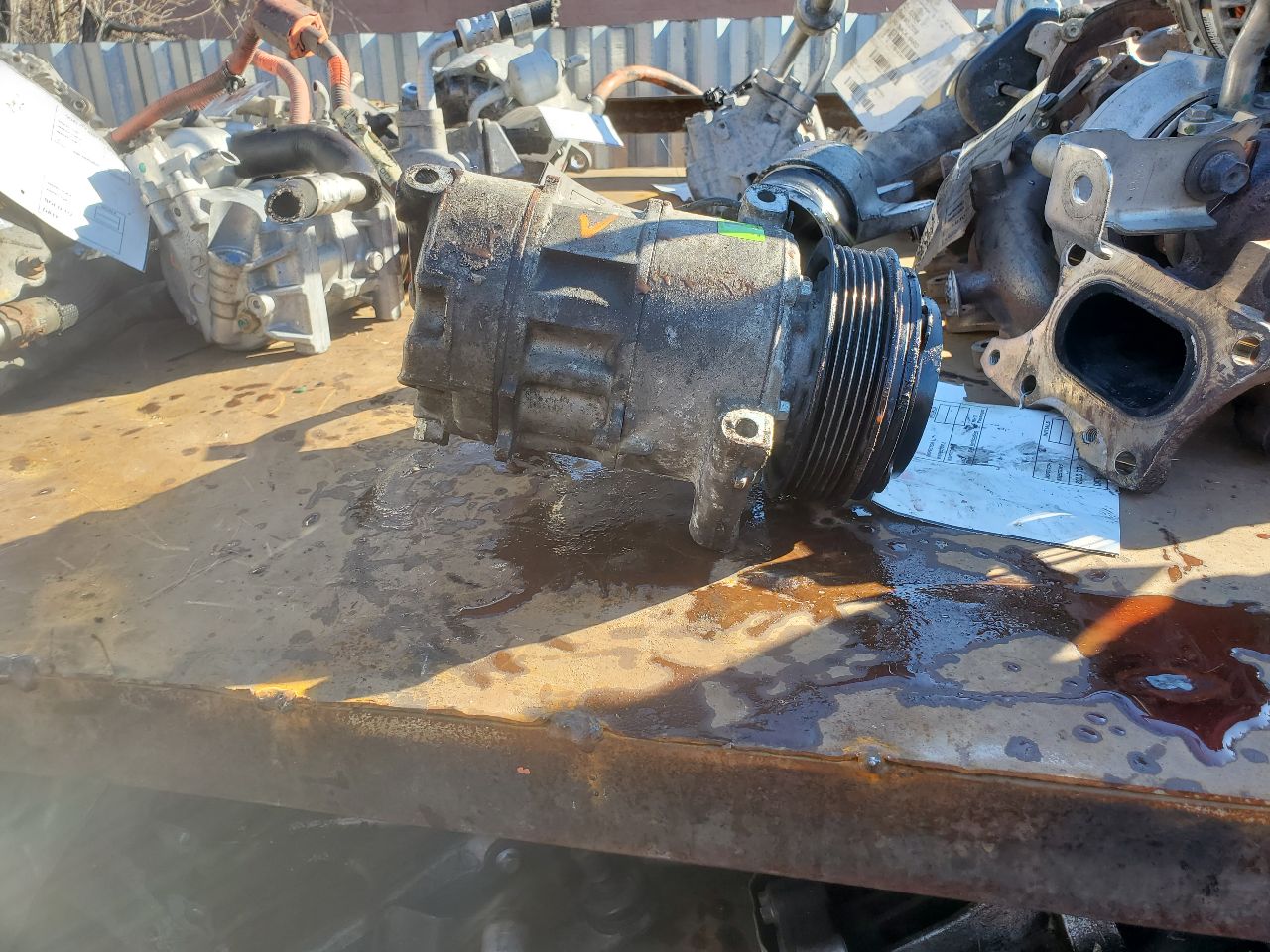 2015 DODGE PROMASTER CITY 2.4L 4cyl Gasoline VVT AC COMPRESSOR - 409748 — photo 6