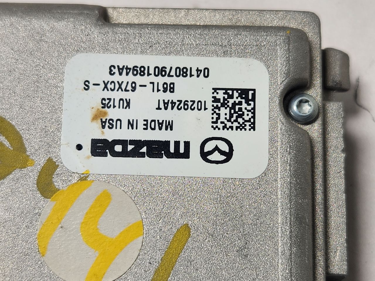 2018 MAZDA CX-5 2.5L 4cyl Gasoline Camera Projector - 409968 — photo 2
