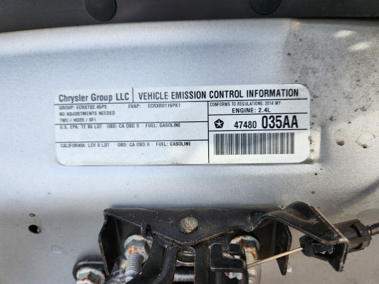 2014 JEEP CHEROKEE HOOD - 410111