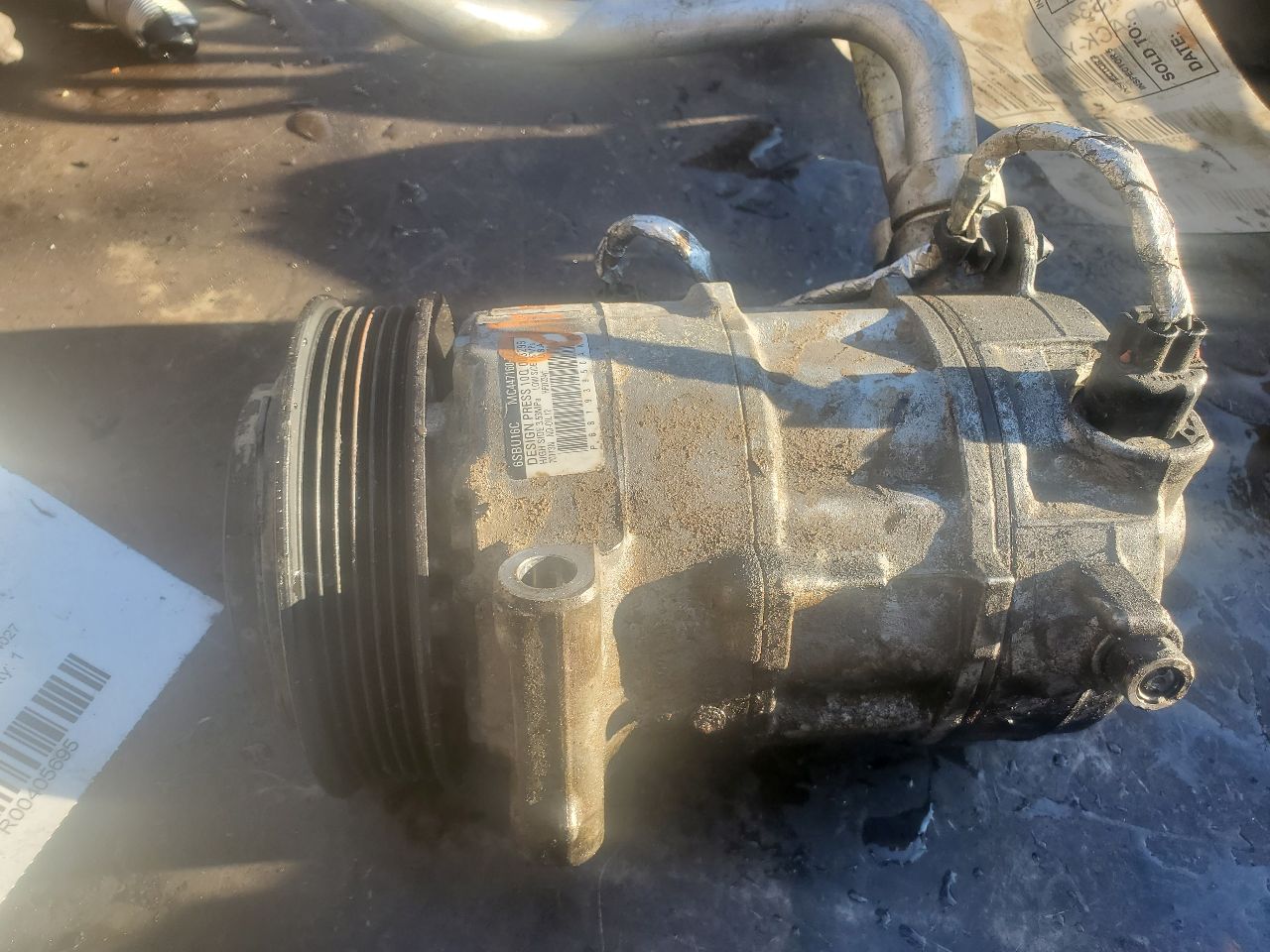 2014 DODGE DART 4cyl Gasoline 2.4 AC COMPRESSOR - 410773 — photo 5