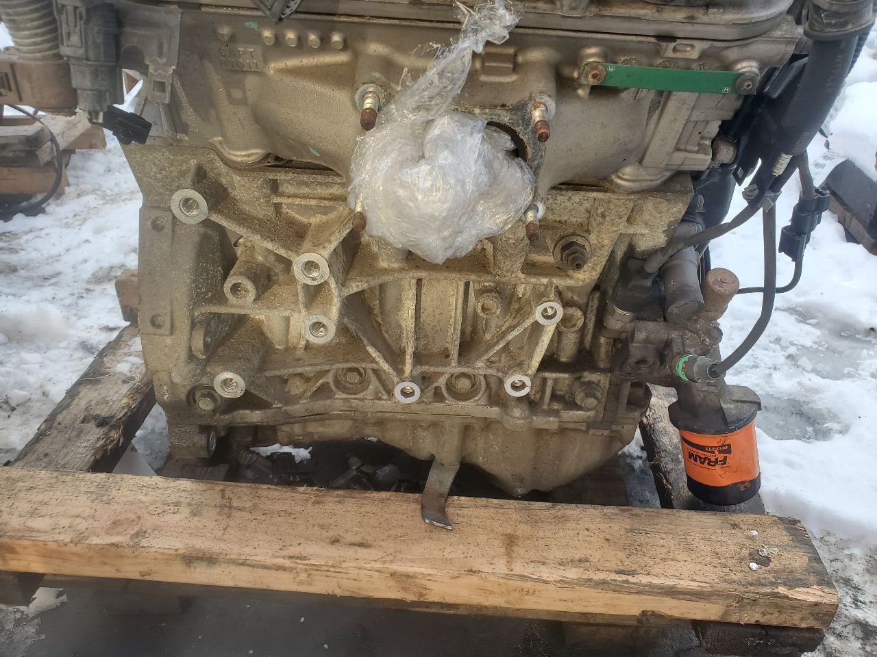 2009 HONDA RIDGELINE 6cyl Gasoline 3.5 ENGINE ASSEMBLY - 410793 — photo 3