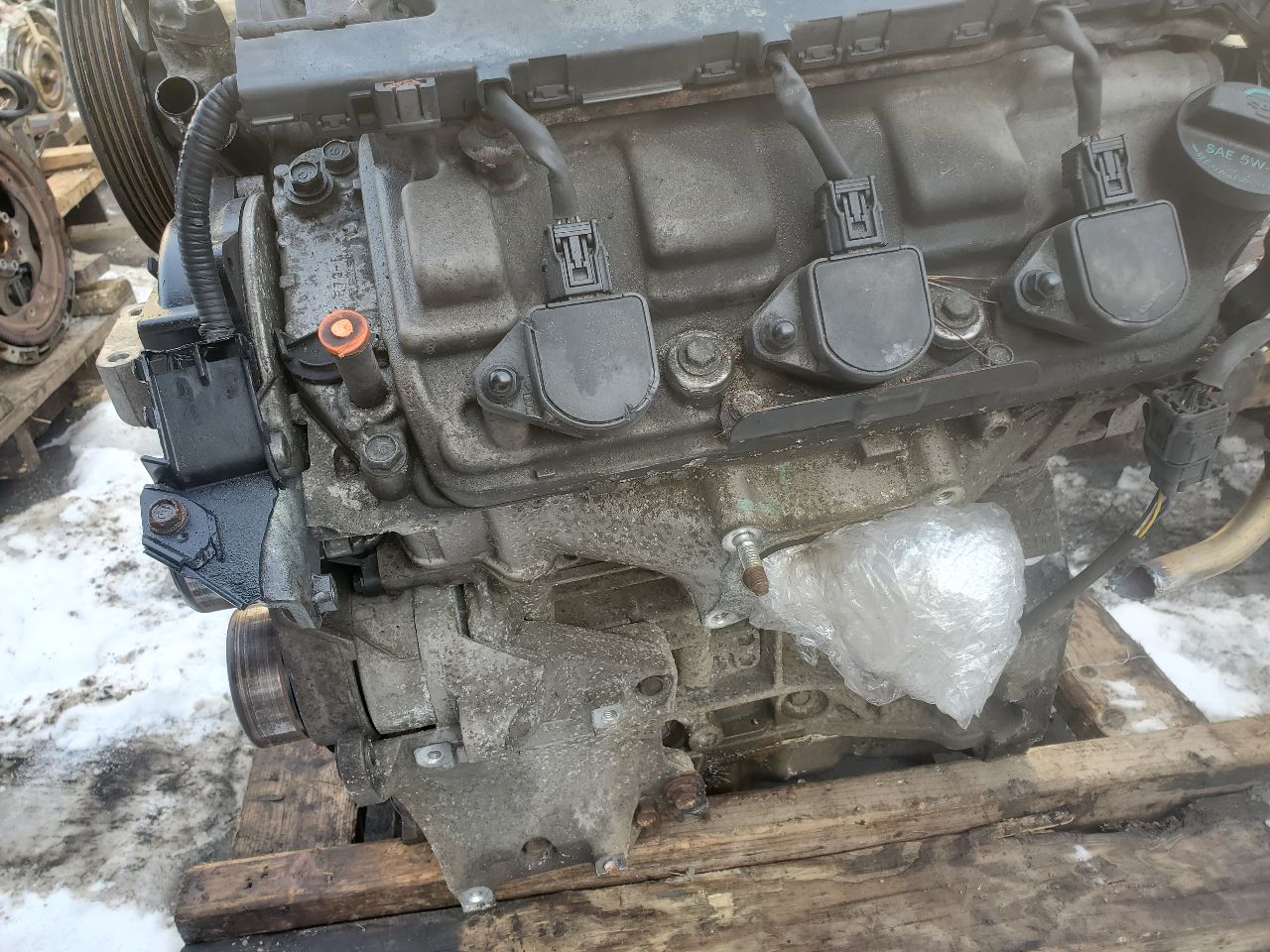 2009 HONDA RIDGELINE 6cyl Gasoline 3.5 ENGINE ASSEMBLY - 410793 — photo 5