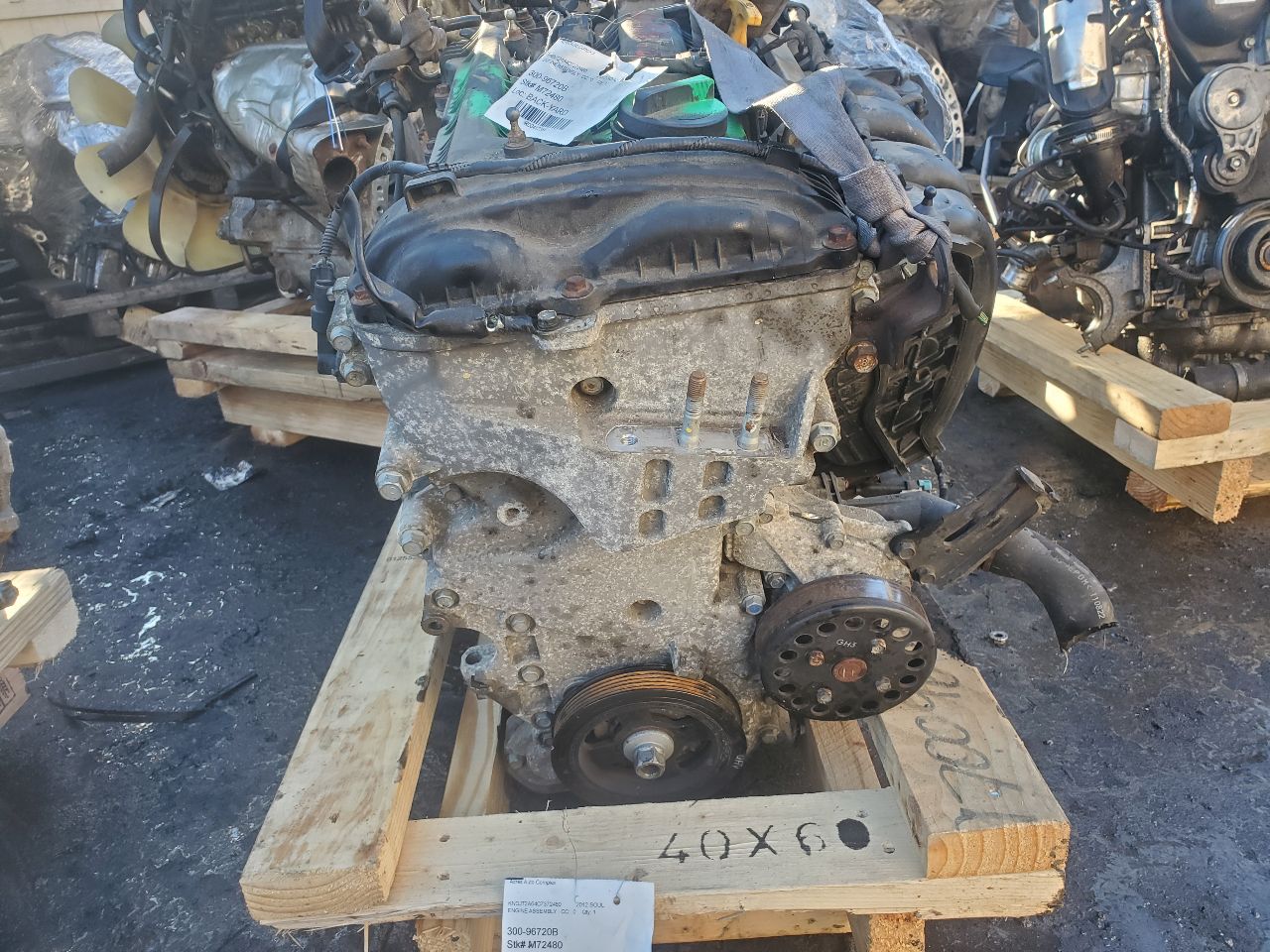 2012 KIA SOUL 4cyl Gasoline 2.0 ENGINE ASSEMBLY - 412354