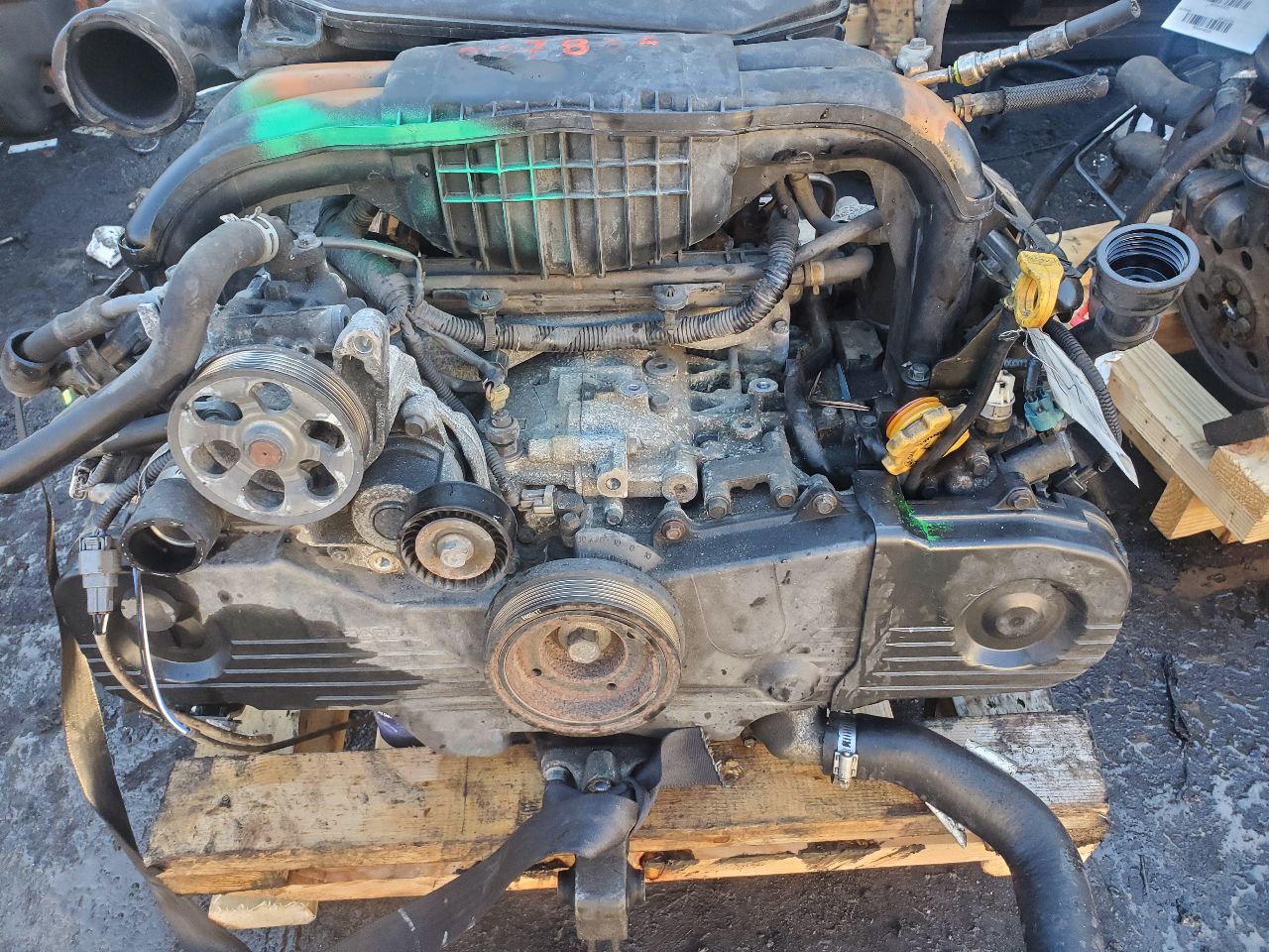 2012 SUBARU LEGACY 4cyl Gasoline 2.5 PZEV ENGINE ASSEMBLY - 413705