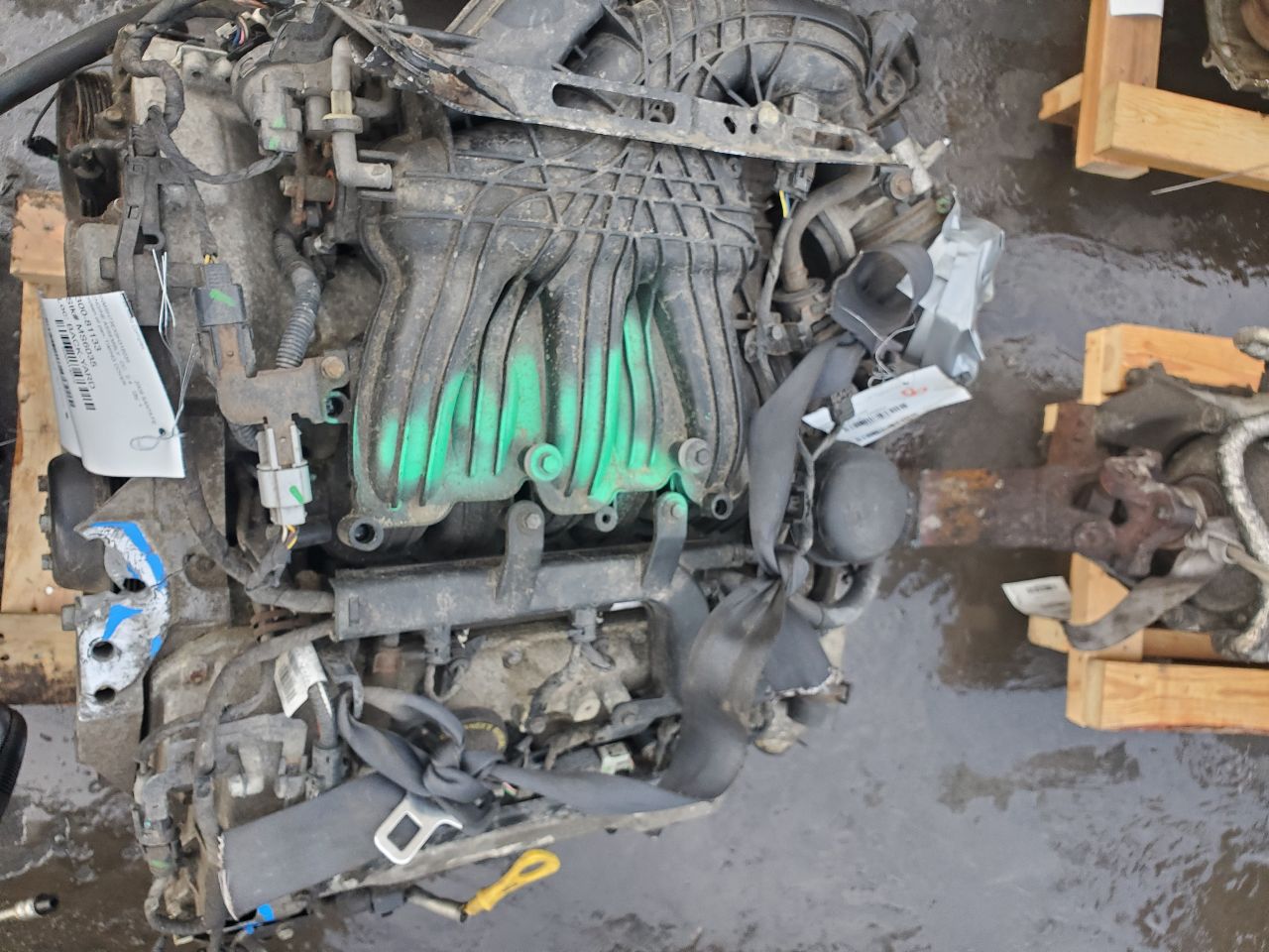 2009 HYUNDAI SANTA FE 6cyl Gasoline 3.3 ENGINE ASSEMBLY - 414272 — photo 4