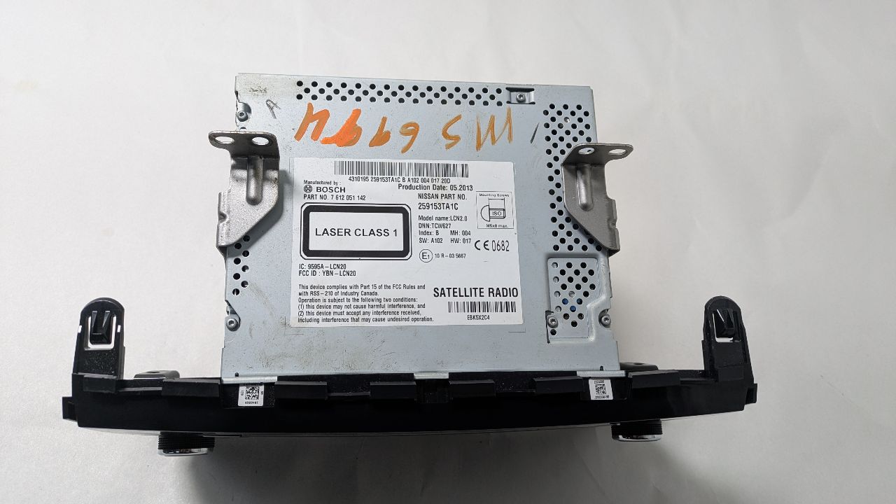 2013 NISSAN ALTIMA 4cyl Gasoline 2.5 DOHC Radio Audio - 416748