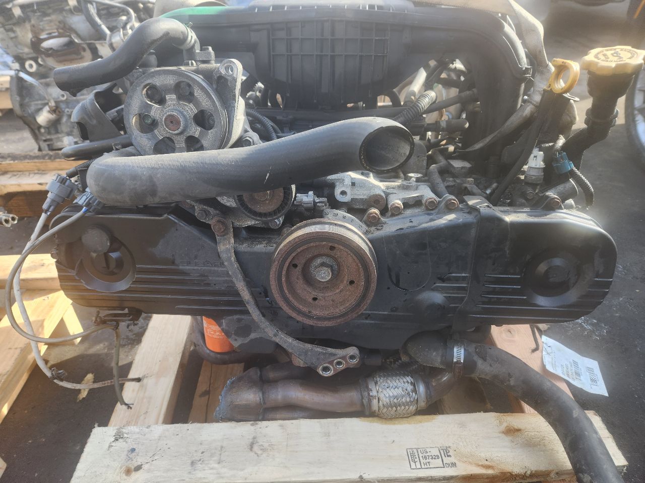 2012 SUBARU LEGACY 4cyl Gasoline 2.5 PZEV ENGINE ASSEMBLY - 417058 — photo 4