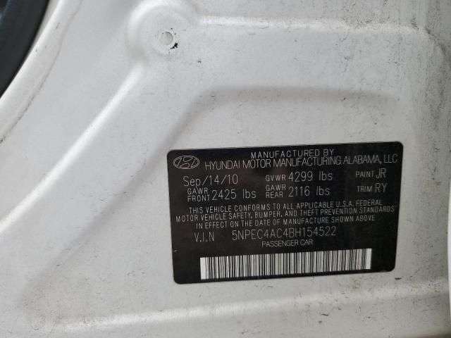 2011 HYUNDAI SONATA 4cyl Gasoline 2.4 STEERING COLUMN - 417443 — photo 1