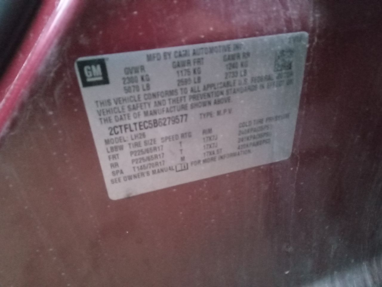 2011 GMC TERRAIN 4cyl Gasoline 2.4 TRANSFER CASE ASSY - 417485 — photo 1