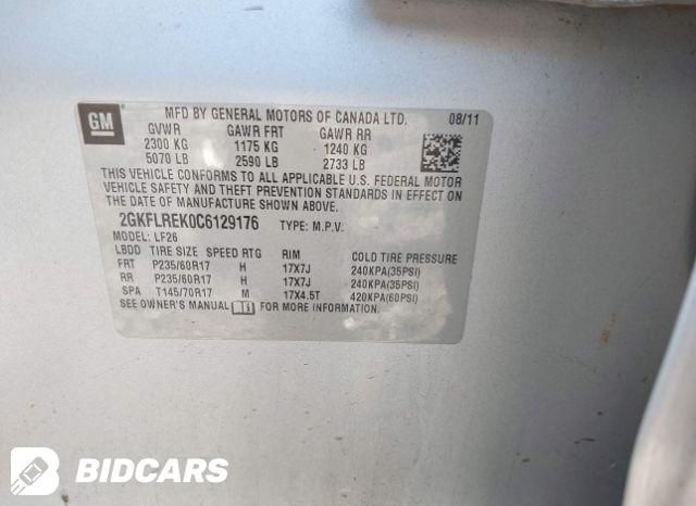 2012 GMC TERRAIN 4cyl Gasoline 2.4 TRANSFER CASE ASSY - 417536 — photo 8