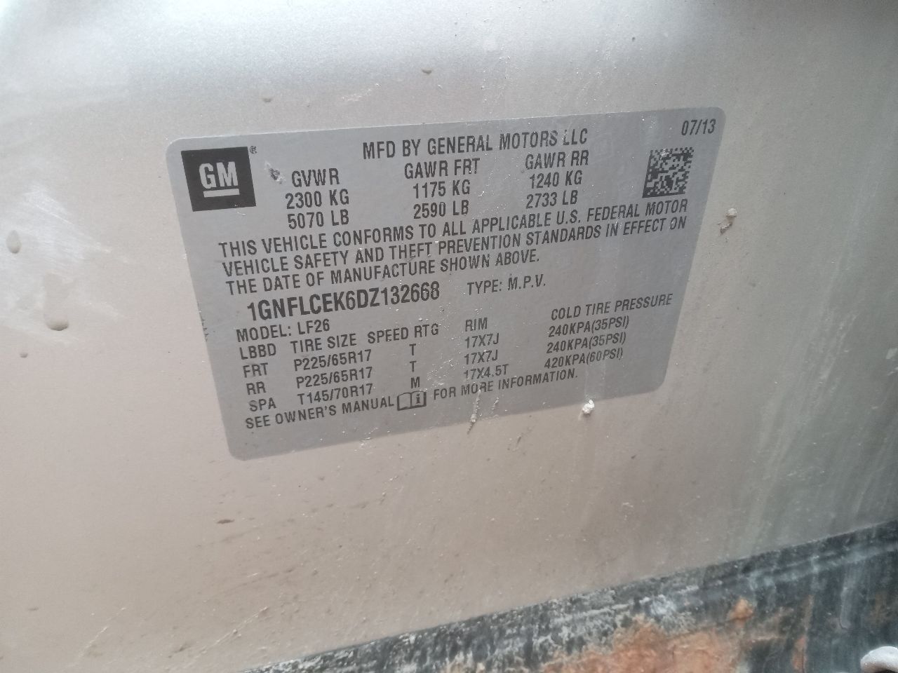 2013 CHEVROLET EQUINOX TRANSFER CASE ASSY - 417563 — photo 8
