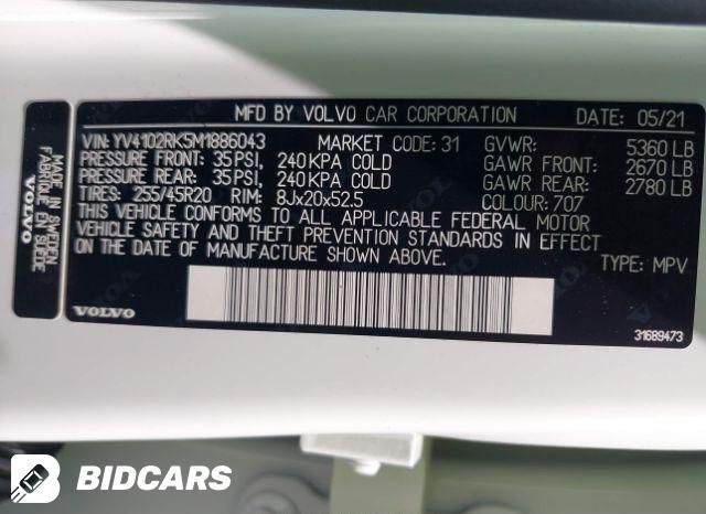 2021 VOLVO XC60 2.0L 4cyl Turbo Gasoline TRANSFER CASE ASSY - 417568 — photo 8