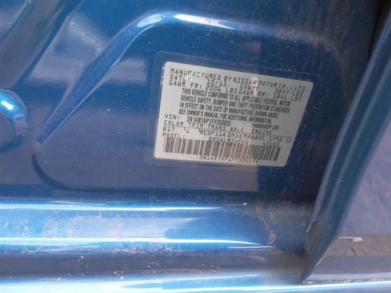 2015 NISSAN SENTRA 4cyl Gasoline 1.8 AC COMPRESSOR - 417628 — photo 8
