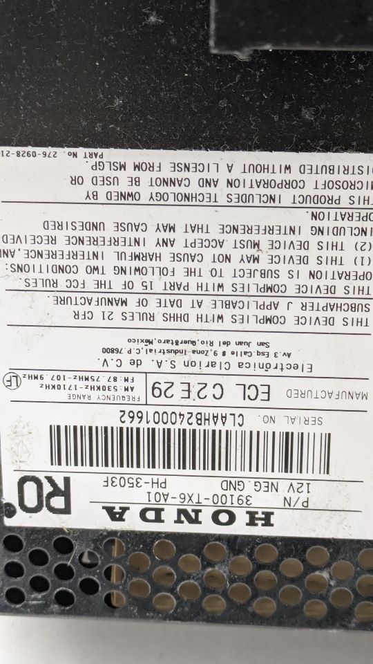 2013 ACURA ILX 1.5L 4cyl Hybrid VVT Radio Audio - 418197 — photo 7