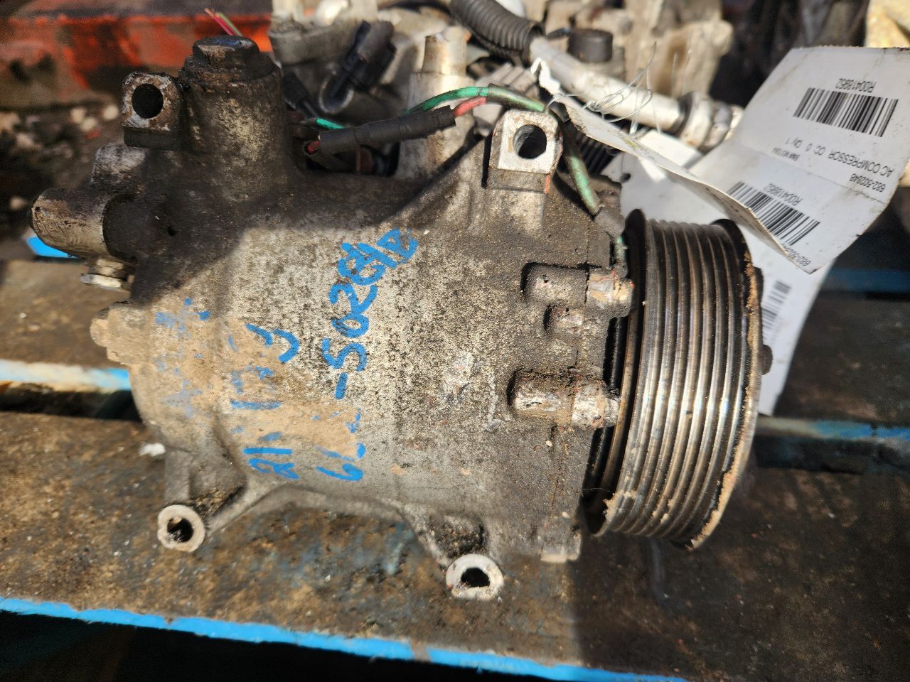 2010 ACURA TSX 2.4L 4cyl Gasoline VVT AC COMPRESSOR - 418952