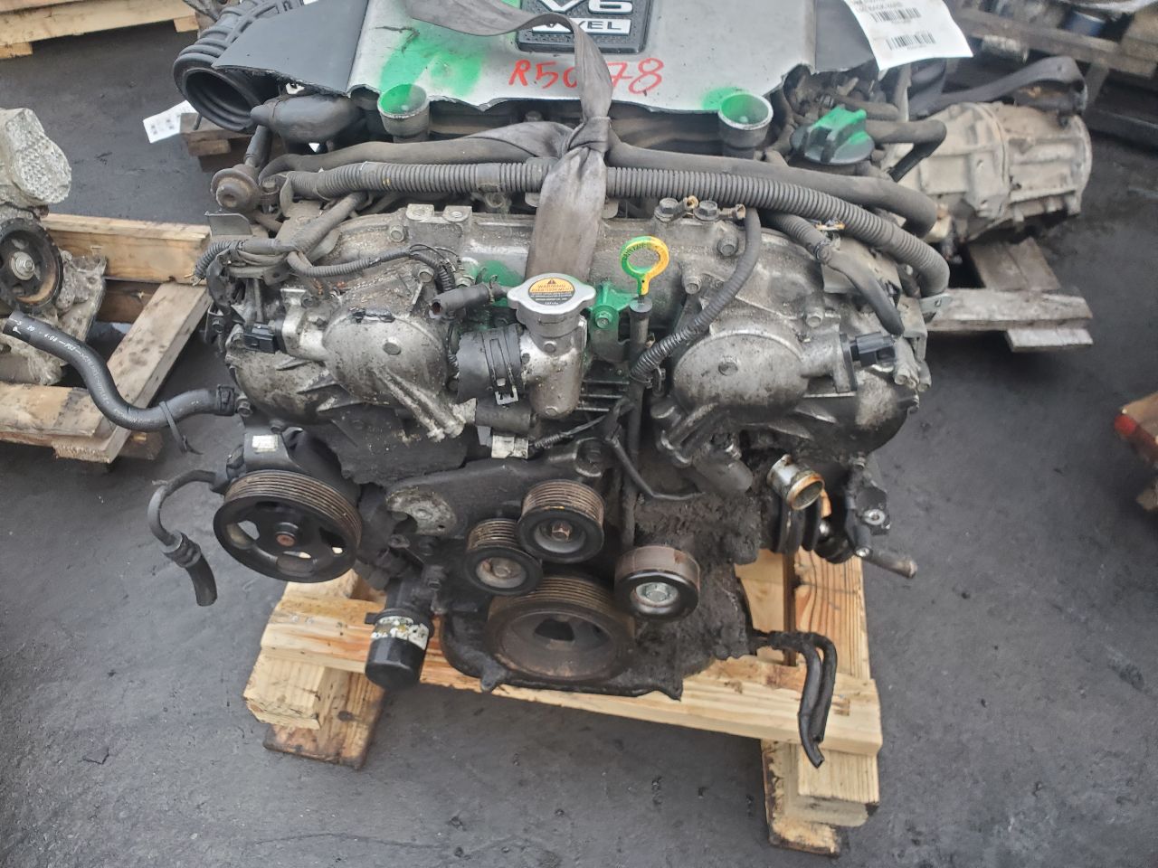 2009 INFINITI G37 6cyl Gasoline 3.7 ENGINE ASSEMBLY - 419476 — photo 4