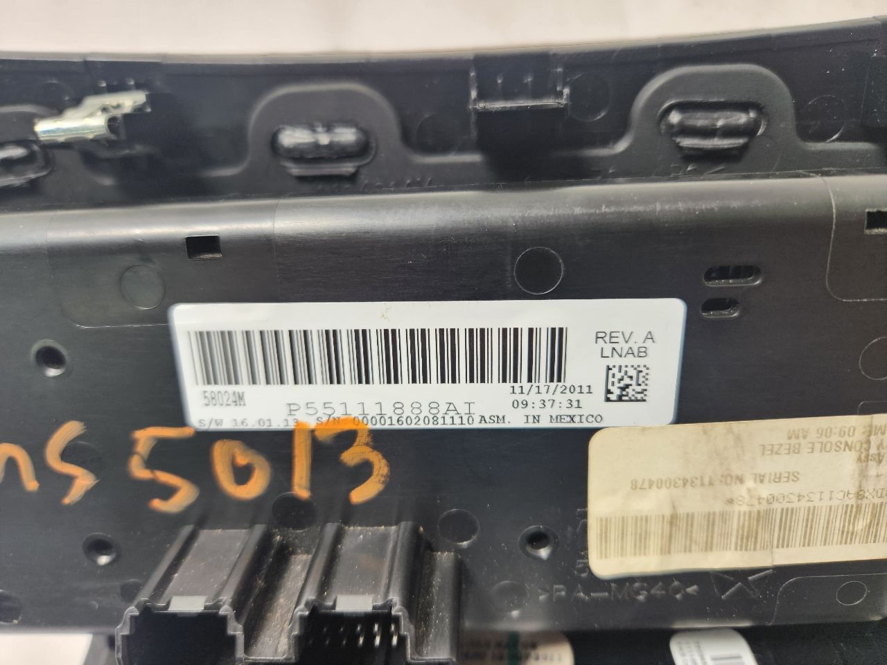 2012 CHRYSLER 200 6 cyl Gas Flex Fuel 3.6 TEMP CONTROL - 419895 — photo 3