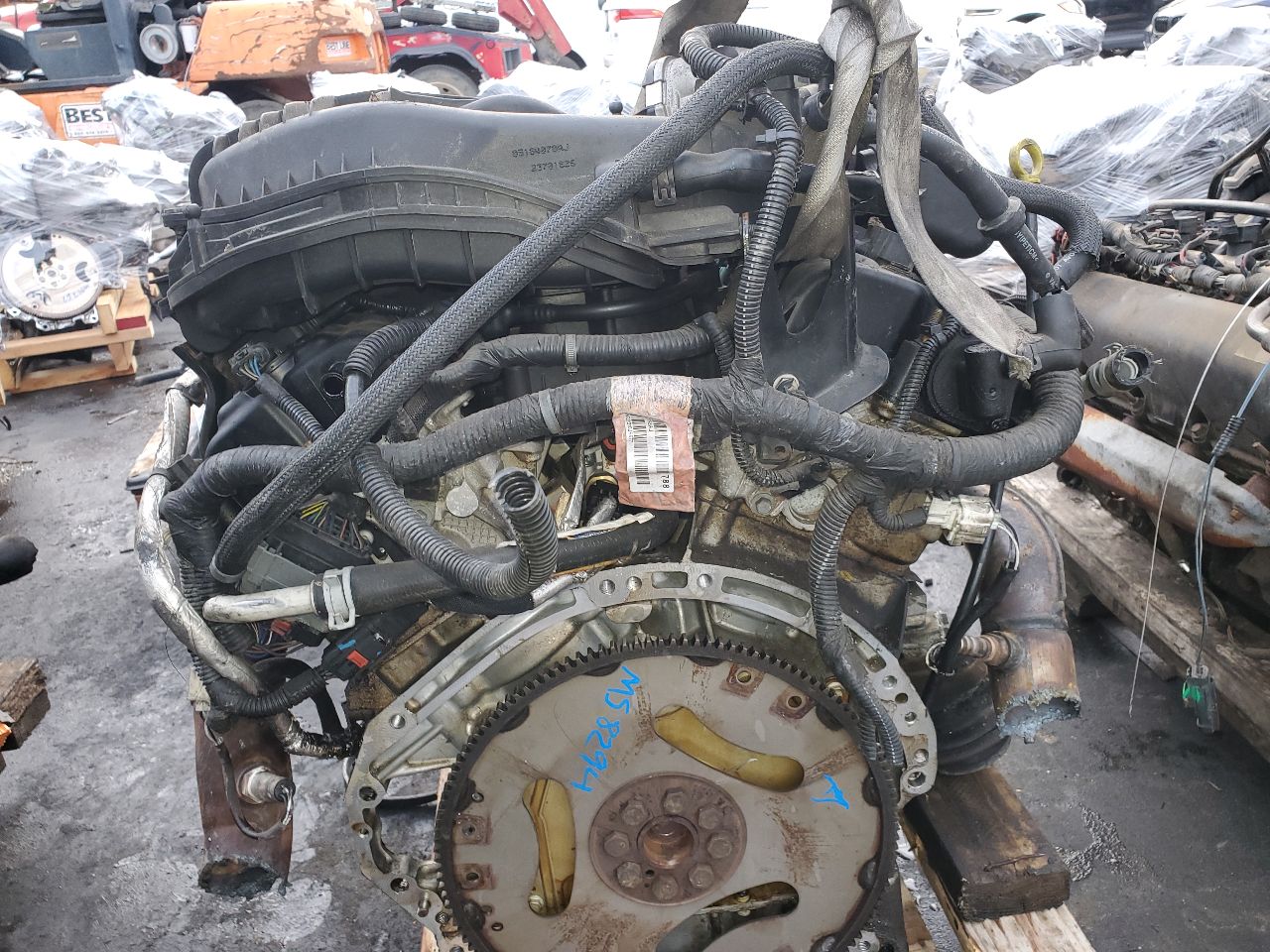 2011 JEEP GRAND CHEROKEE 6 cyl Gas Flex Fuel 3.6 ENGINE ASSEMBLY - 420135 — photo 6