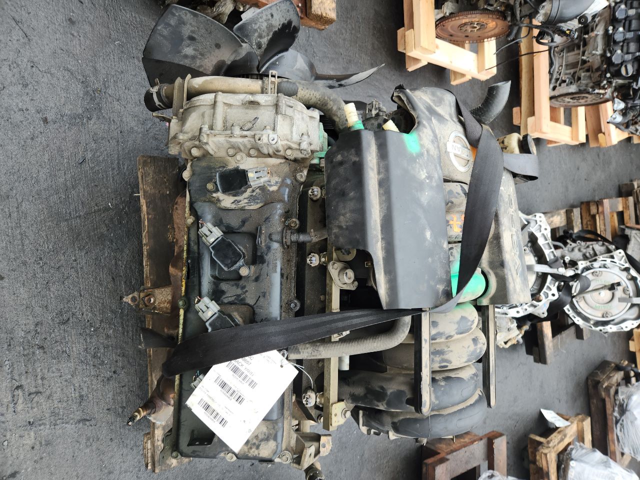 2005 NISSAN TITAN 8cyl Gasoline 5.6 Flex ENGINE ASSEMBLY - 424464 — photo 4