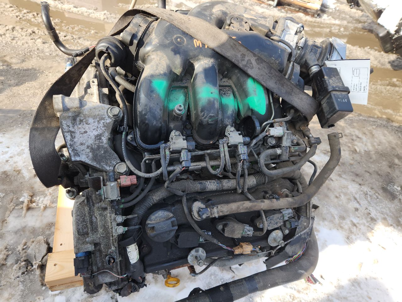2014 NISSAN MAXIMA 6cyl Gasoline 3.5 ENGINE ASSEMBLY - 427712 — photo 5