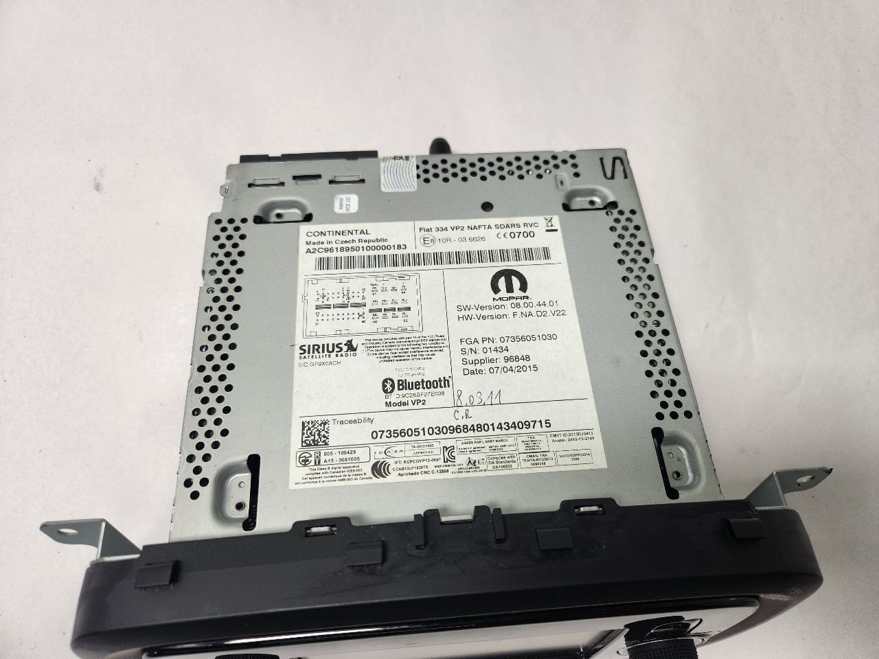 2016 FIAT 500 4cyl Gasoline 2.4 Radio Audio - 427726 — photo 2
