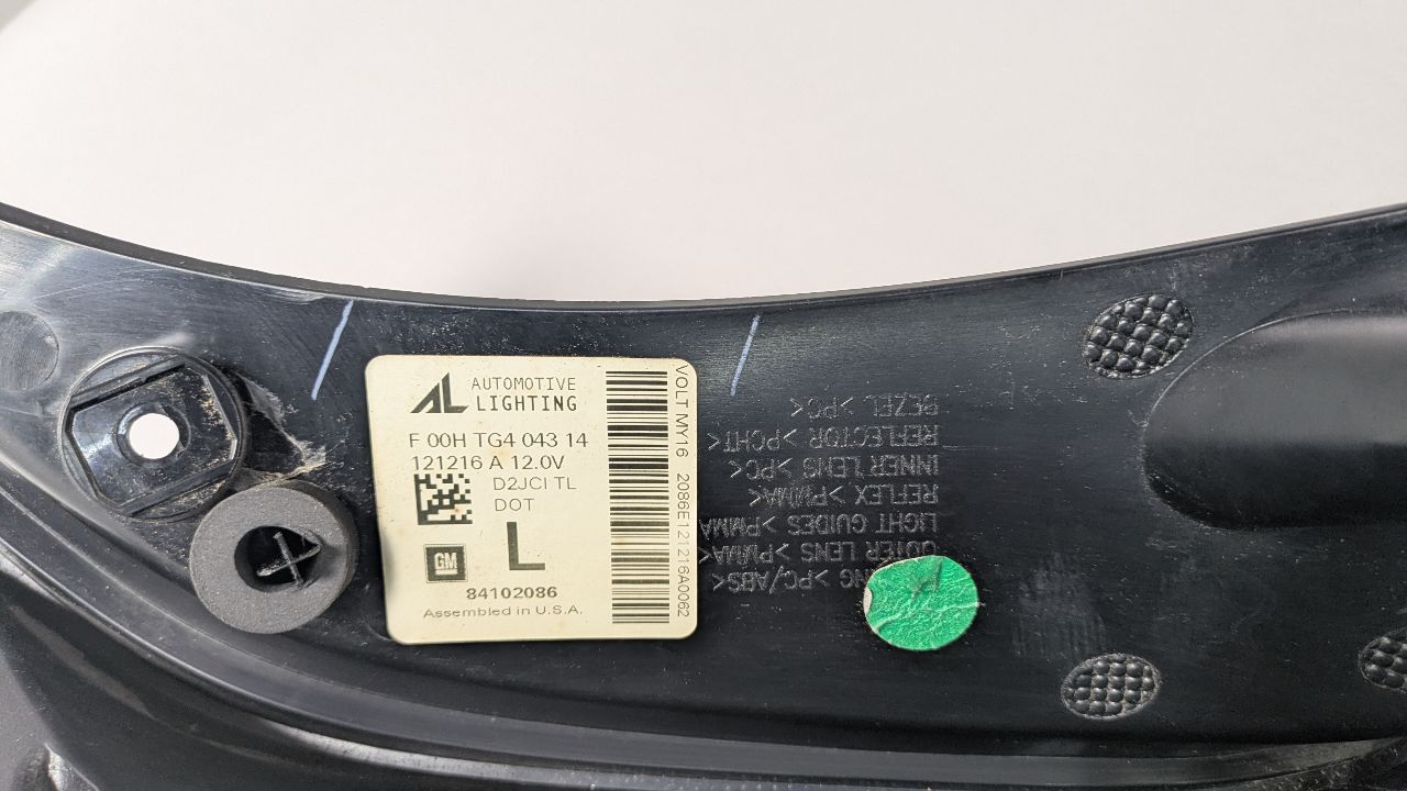 2017 CHEVROLET VOLT Left TAIL LAMP - 428565 — photo 6