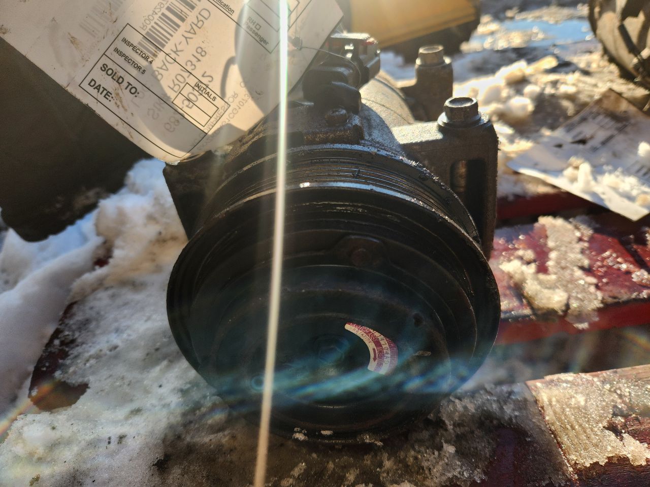 2012 HYUNDAI SANTA FE 6cyl Gasoline 3.5 AC COMPRESSOR - 429795 — photo 2