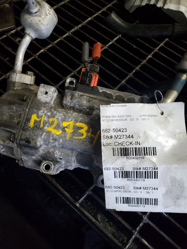 2010 LEXUS HS250H 4cyl Hybrid 2.4 AC COMPRESSOR - 430119
