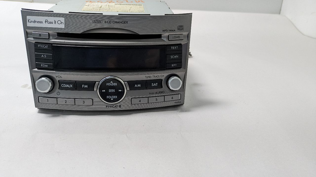 2010 SUBARU LEGACY 4cyl Gasoline 2.5 PZEV Radio Audio - 431800 — photo 1