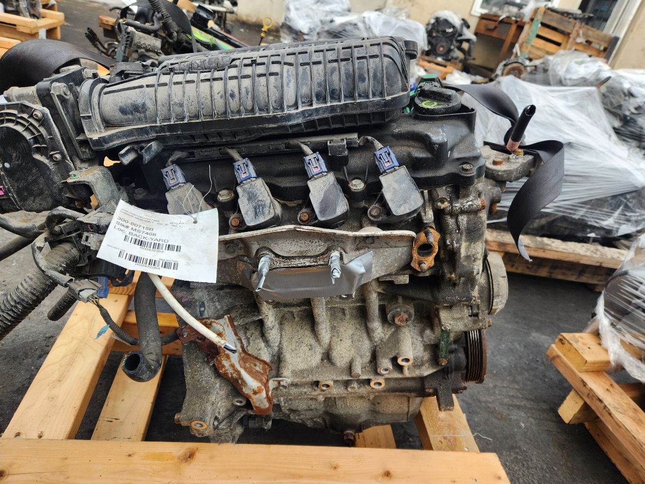 2012 HONDA FIT 4cyl Gasoline 1.5 ENGINE ASSEMBLY - 432264 — photo 4