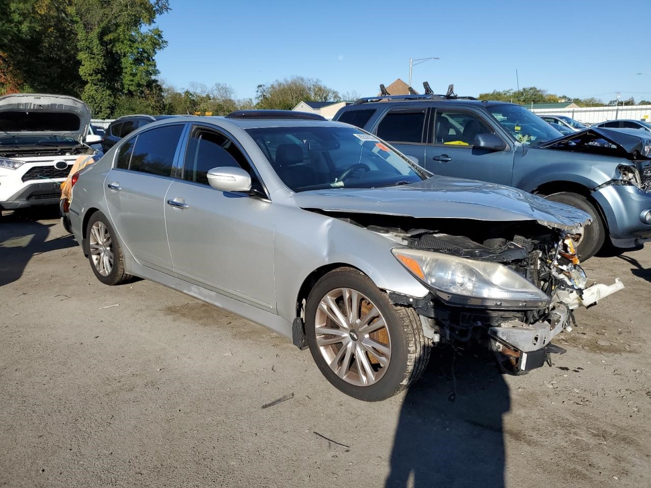 2013 HYUNDAI GENESIS 6cyl Gasoline 3.8 AC COMPRESSOR - 433668 — photo 4
