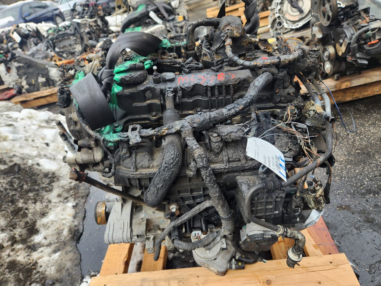2019 HYUNDAI SONATA 2.0L 4cyl Turbo Gasoline ENGINE ASSEMBLY - 434007 — photo 2