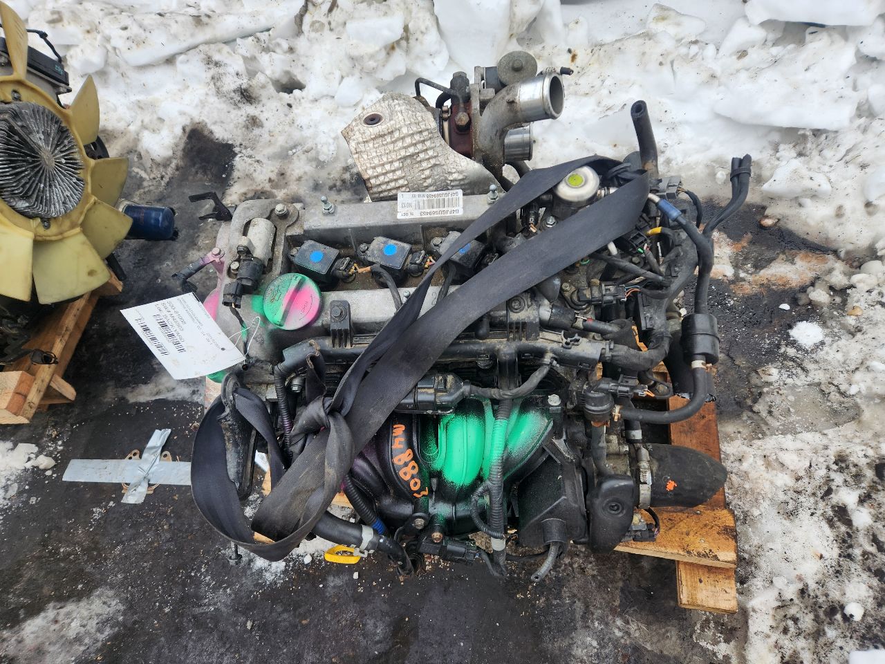 2016 HYUNDAI TUCSON 4cyl Gasoline Turbo 1.6 ENGINE ASSEMBLY - 435432 — photo 6
