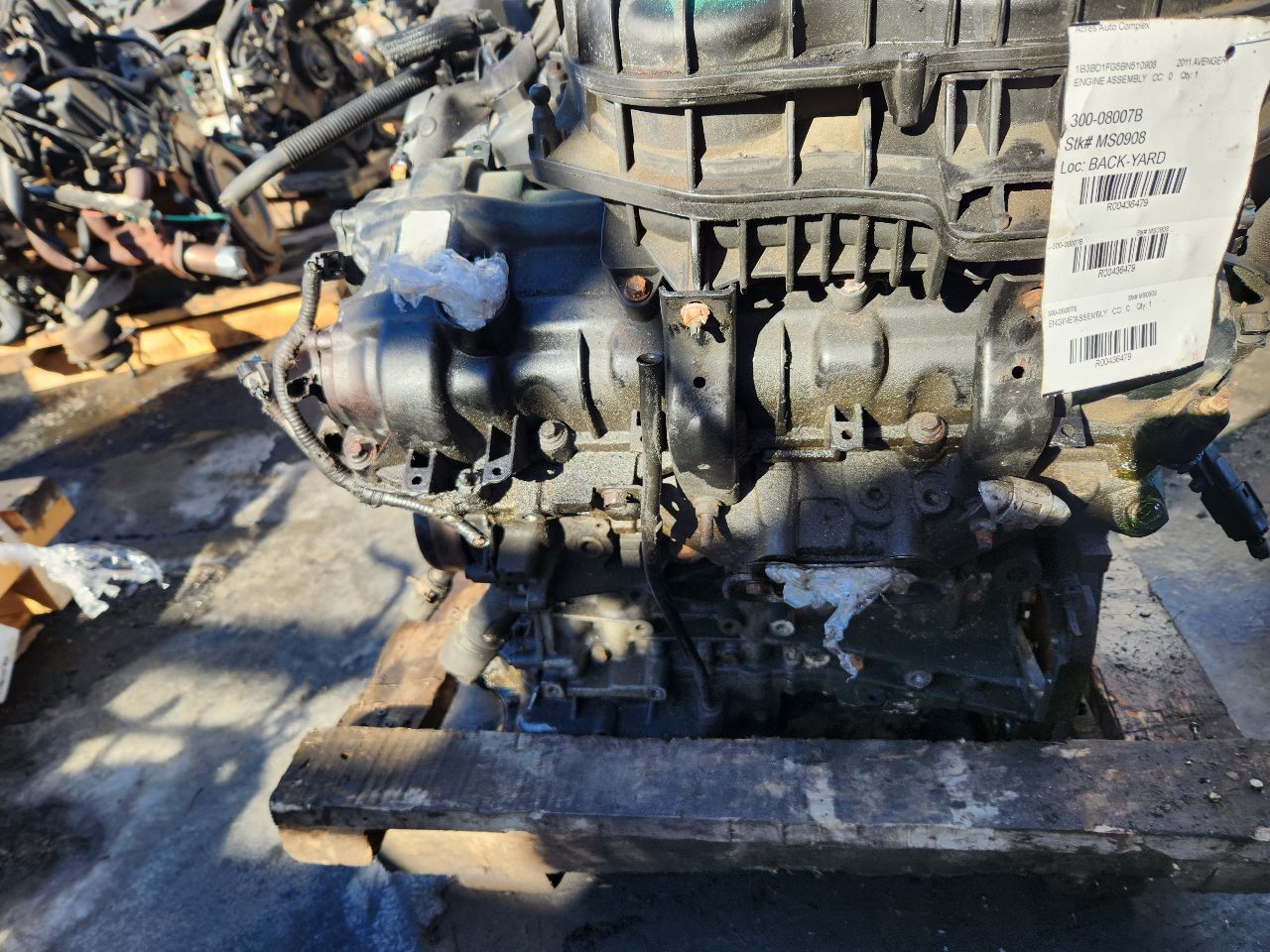 2011 DODGE AVENGER 6 cyl Gas Flex Fuel 3.6 ENGINE ASSEMBLY - 436479 — photo 2