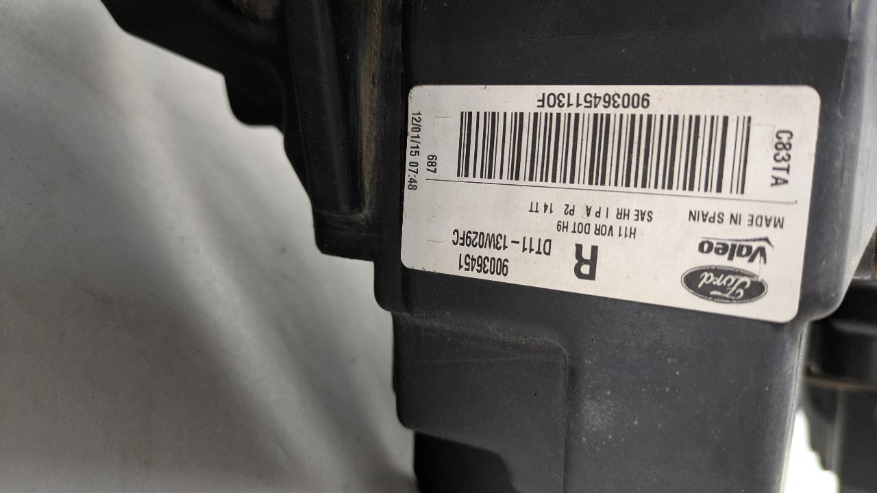 2015 FORD TRANSIT CONNECT 2.5L 4cyl Gasoline Right HEADLAMP ASSEMBLY - 436982 — photo 3