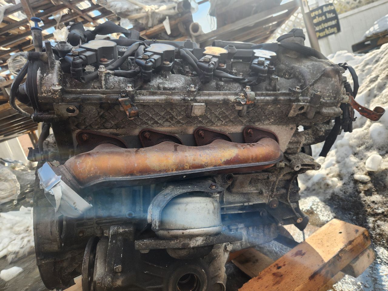 2008 MERCEDES-BENZ S-CLASS 8cyl Gasoline 5.5 ENGINE ASSEMBLY - 438344 — photo 5