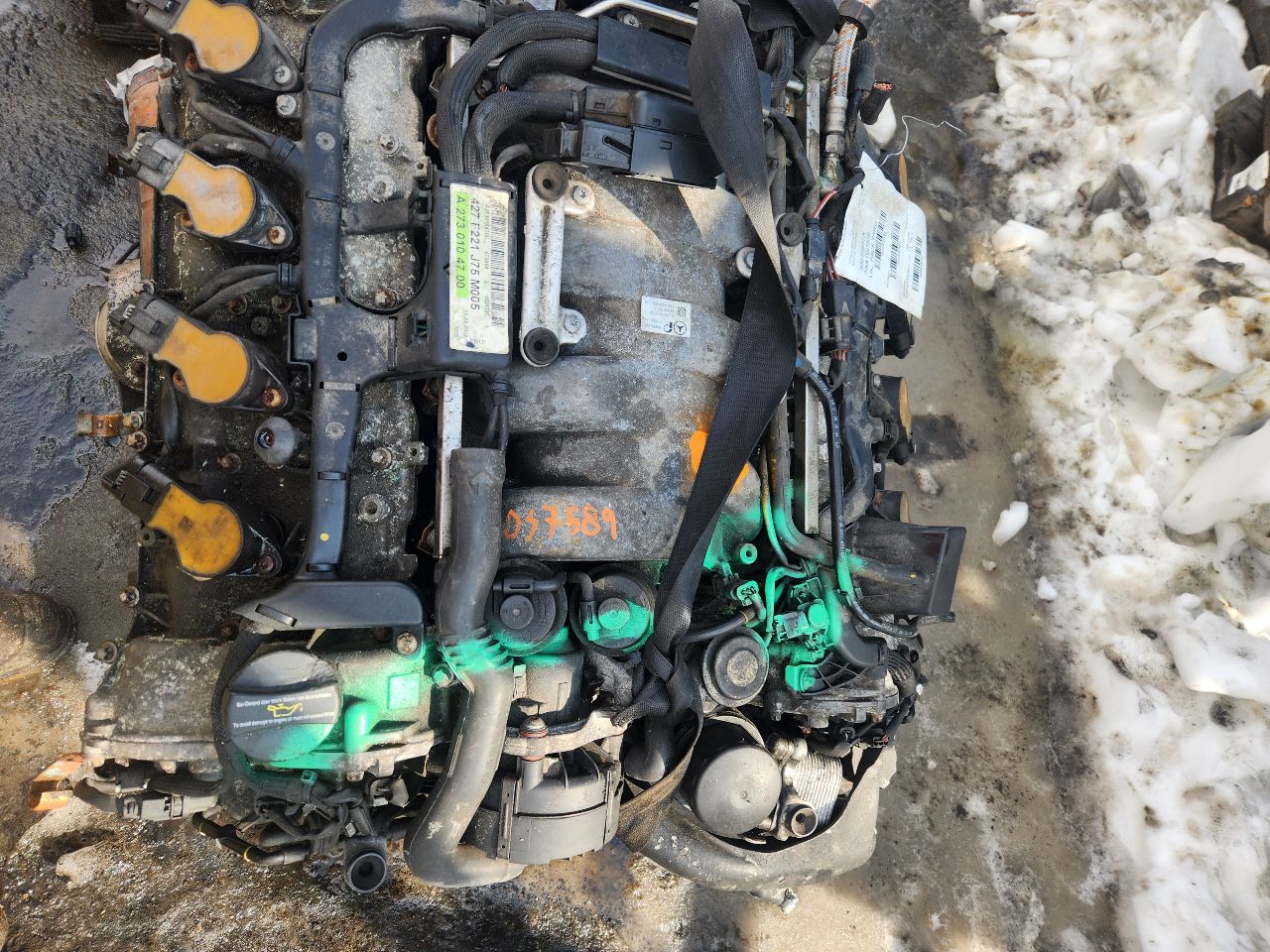 2008 MERCEDES-BENZ S-CLASS 8cyl Gasoline 5.5 ENGINE ASSEMBLY - 438344 — photo 7
