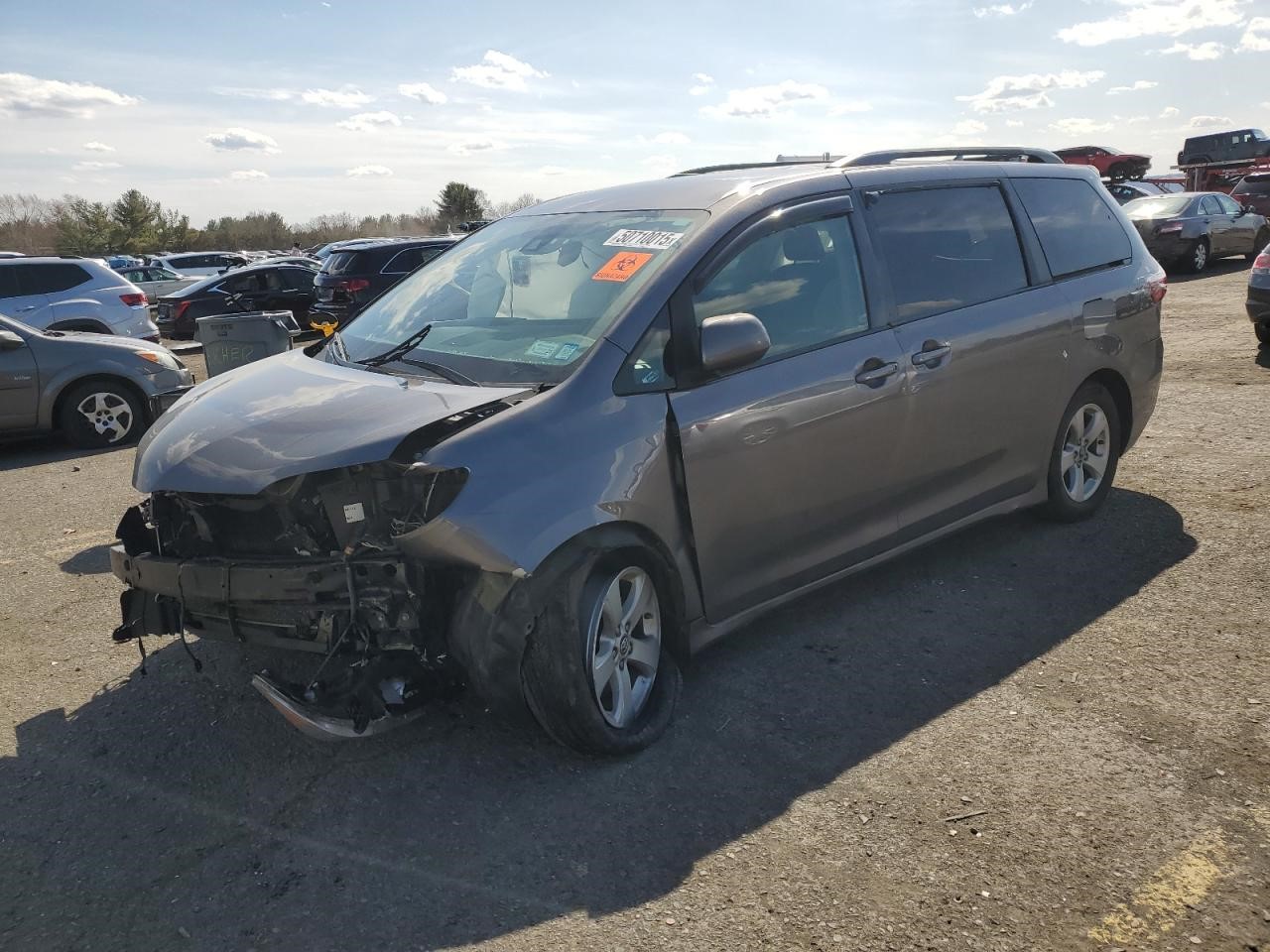 2018 TOYOTA SIENNA 3.5L 6cyl Gasoline VVT ENGINE ASSEMBLY - 438756