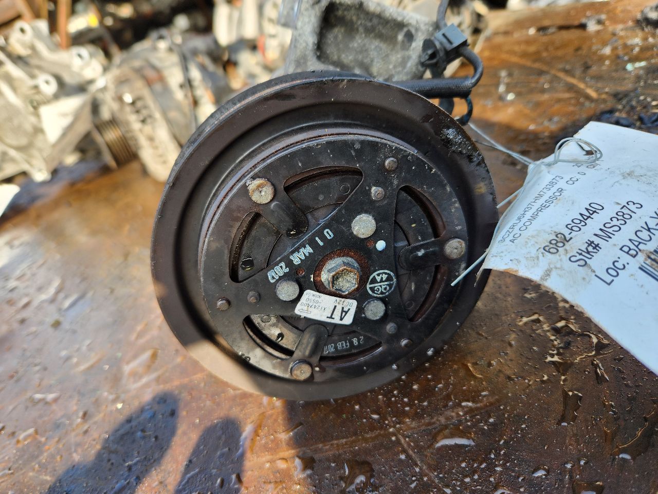 2017 HONDA HR-V 4cyl Gasoline 1.8 AC COMPRESSOR - 439075