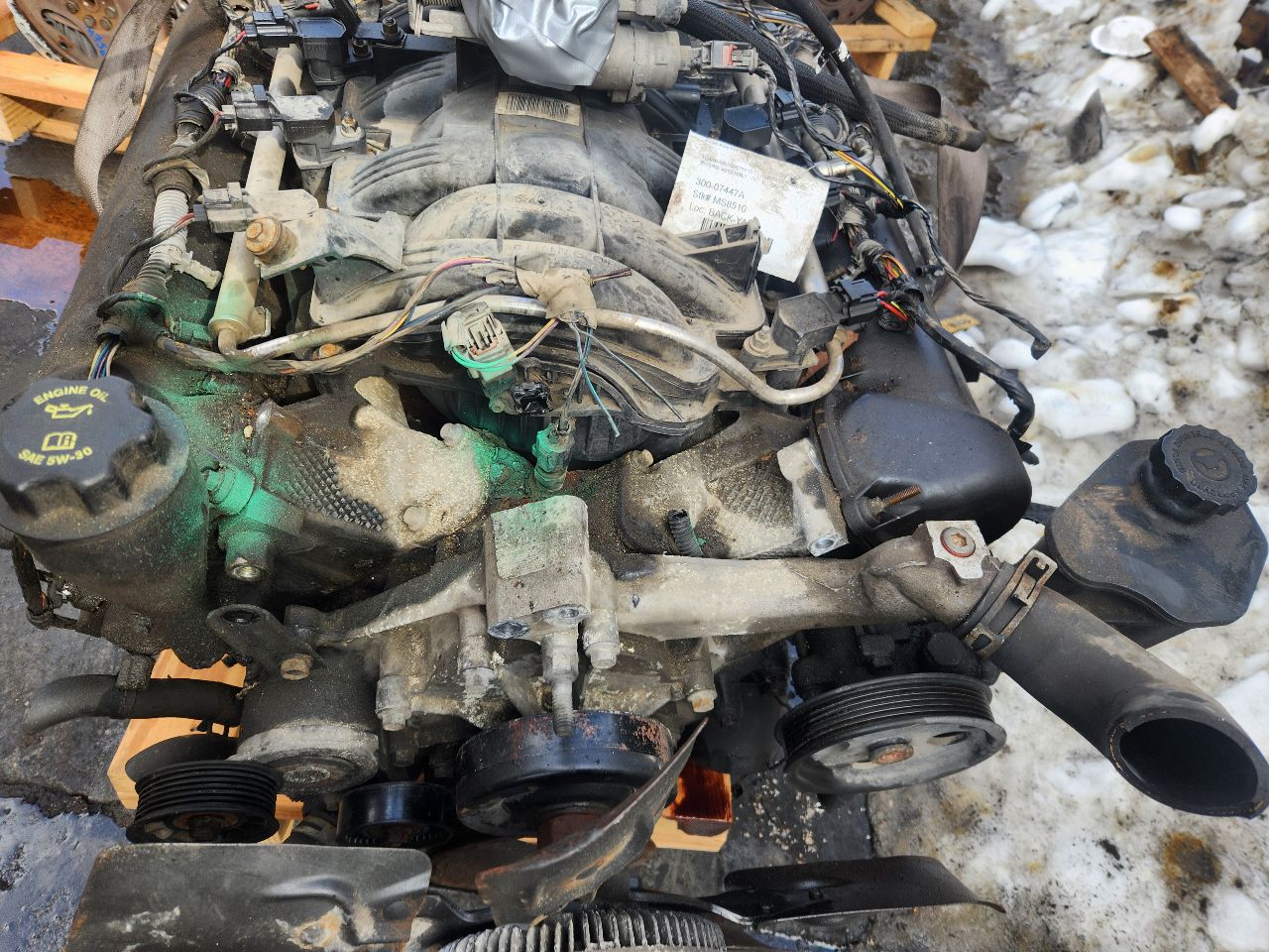 2005 DODGE DURANGO 8cyl Gasoline 4.7 ENGINE ASSEMBLY - 439554 — photo 6