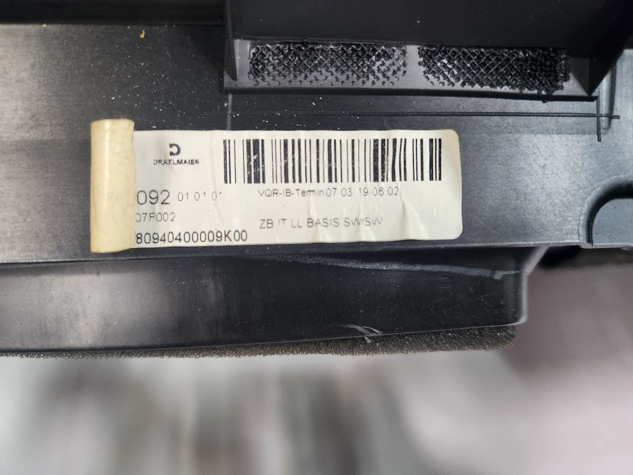 2019 MERCEDES-BENZ E-CLASS DASH PANEL - 441114 — photo 3
