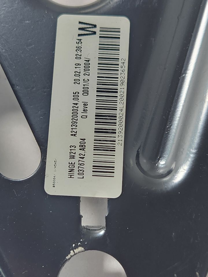 2019 MERCEDES-BENZ E-CLASS INTERIOR PARTS MISC - 441348 — photo 2