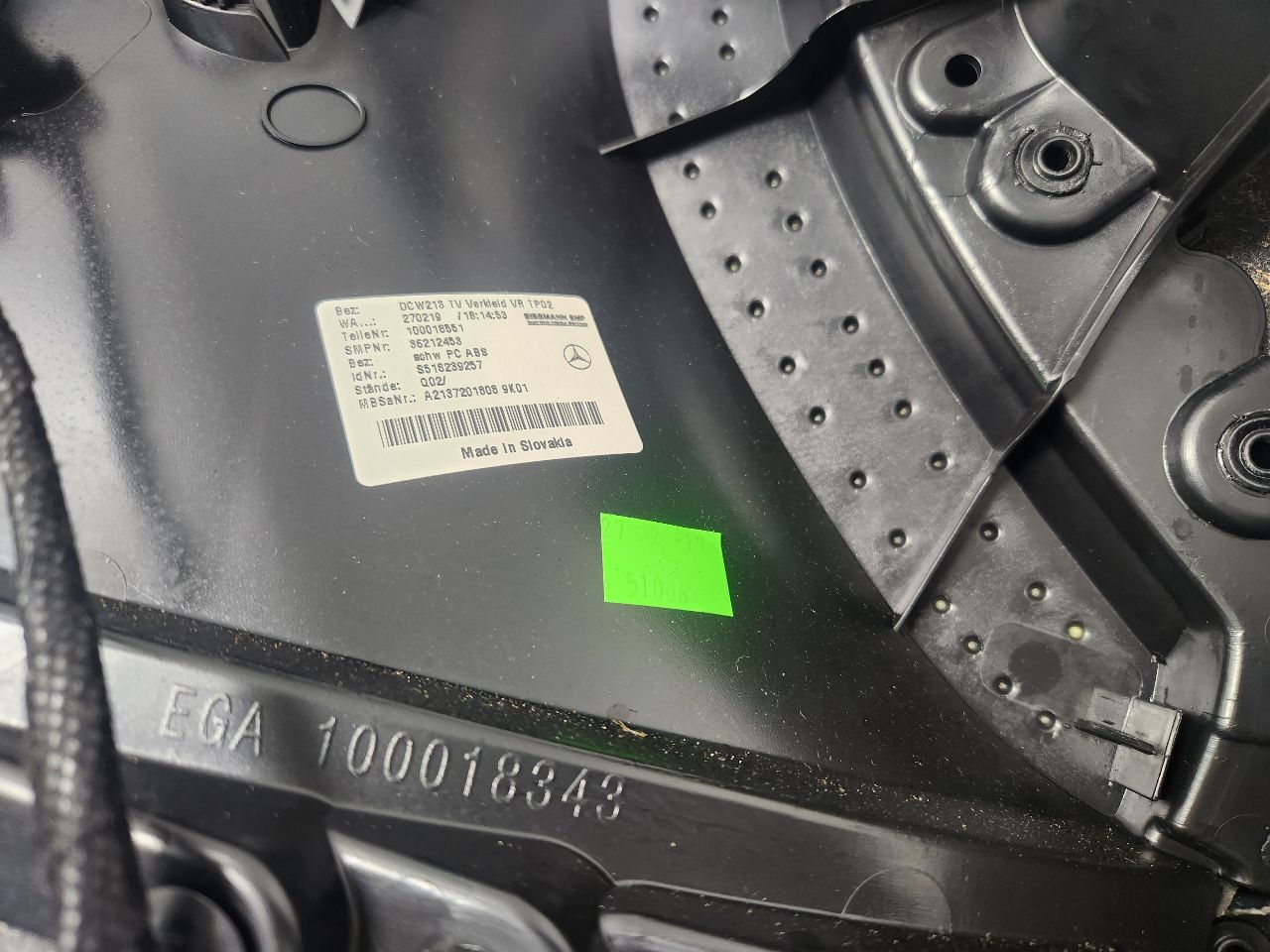 2019 MERCEDES-BENZ E-CLASS INTERIOR TRIM PANEL - 441832 — photo 4