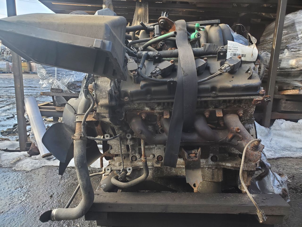 2012 NISSAN TITAN 5.6L 8cyl Gasoline VVT ENGINE ASSEMBLY - 442604 — photo 2