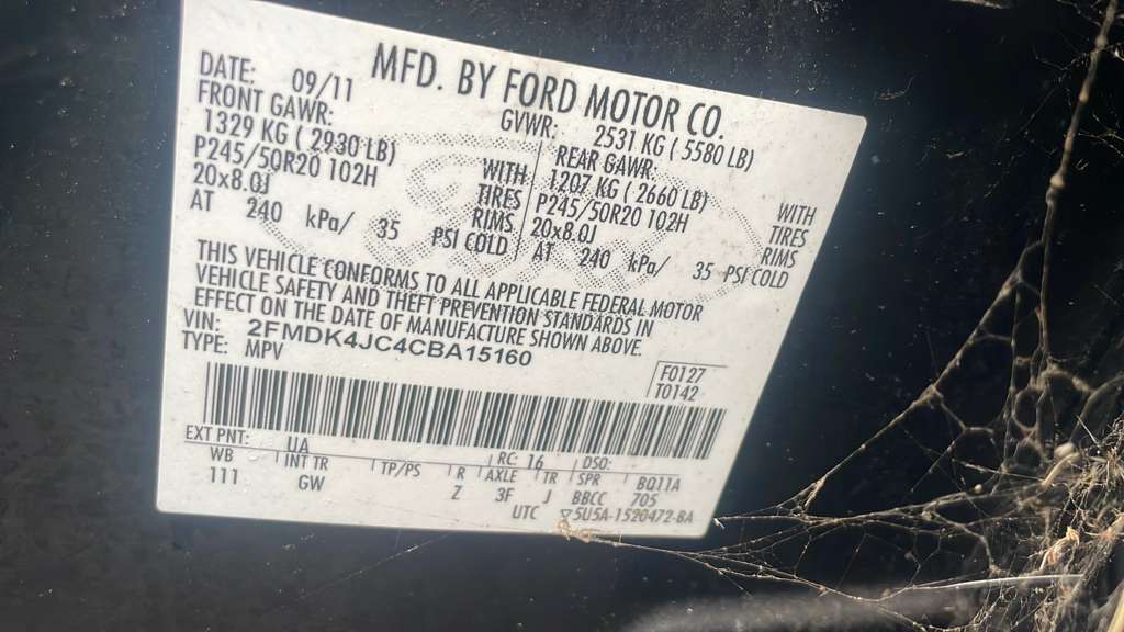 2012 FORD EDGE BUMPER ASSY, FRONT - 443376 — photo 3