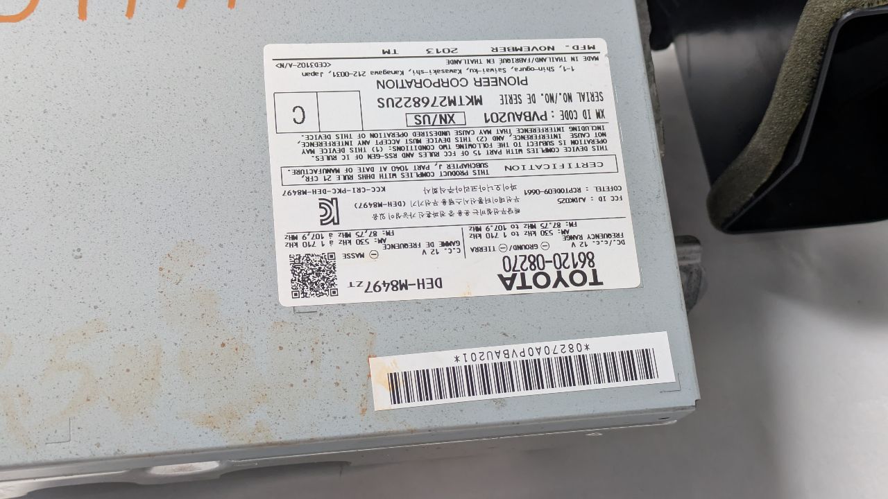 2014 TOYOTA SIENNA Radio Audio - 444024 — photo 3