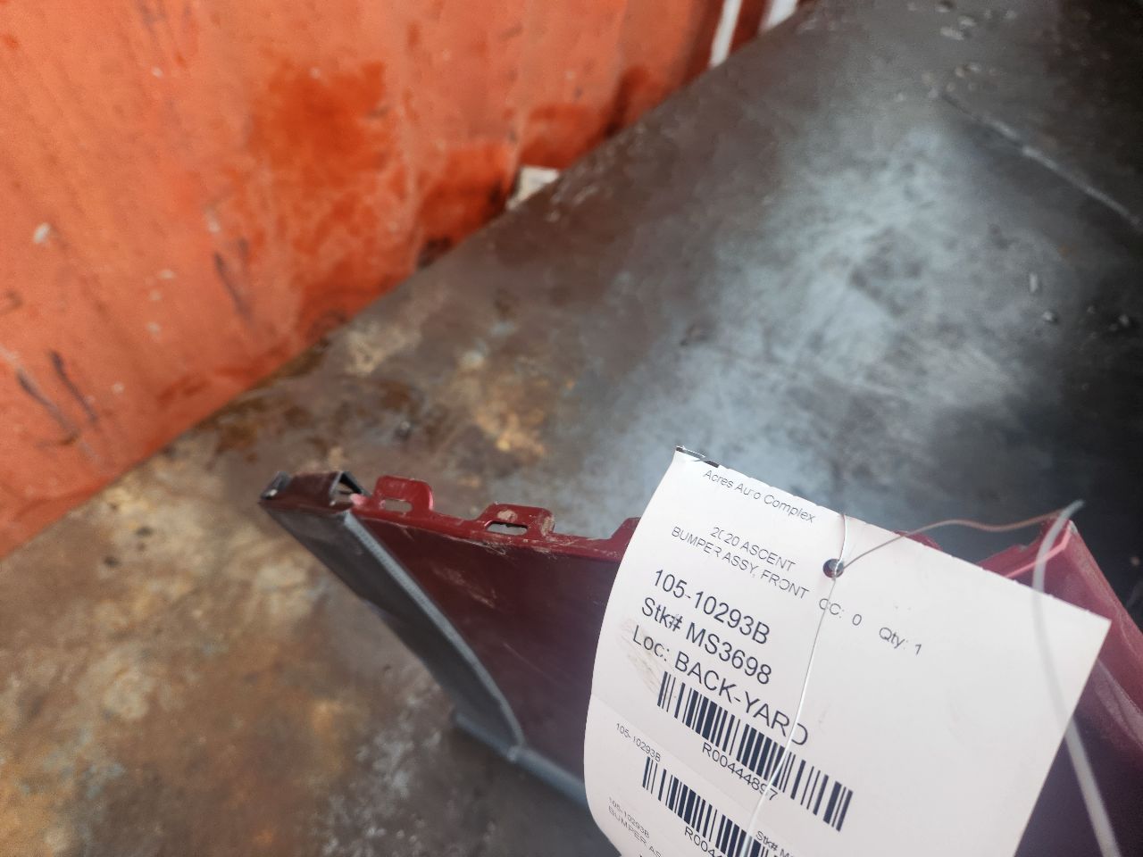 2020 SUBARU ASCENT BUMPER ASSY, FRONT - 444897 — photo 3
