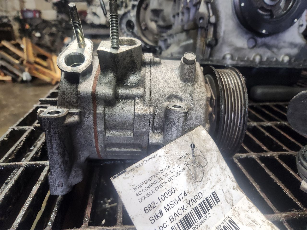 2019 FORD FUSION AC COMPRESSOR - 445022 — photo 3