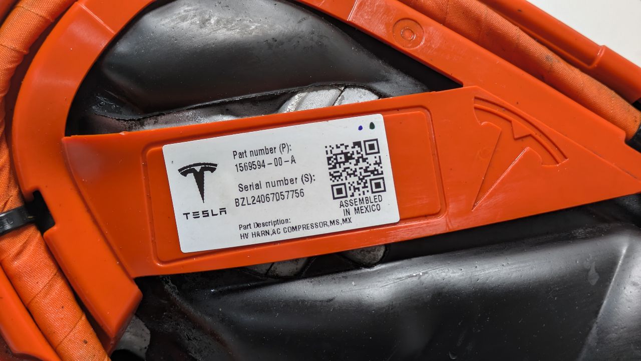 2024 TESLA TESLA S L cyl AC COMPRESSOR - 445417 — photo 4